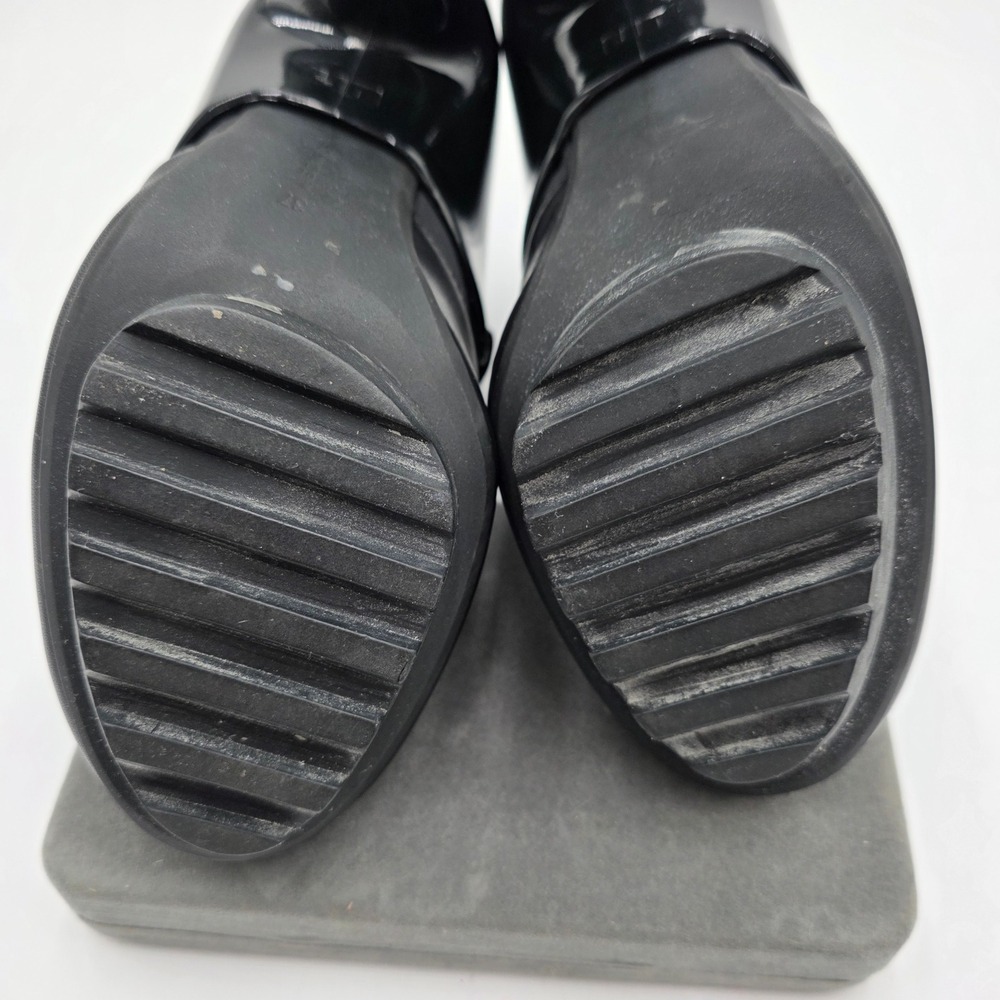 United Nude Black Leather Croc Embossed Heel Ankle Boots Size 37, 6.5 US - Picture 16 of 16
